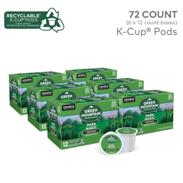 Green Mountain Roasters Coffee Dark Magic K-Cup Pods 72ct - Image 4