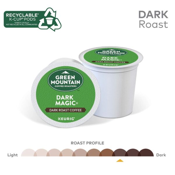 Green Mountain Roasters Coffee Dark Magic K-Cup Pods 72ct - Image 2